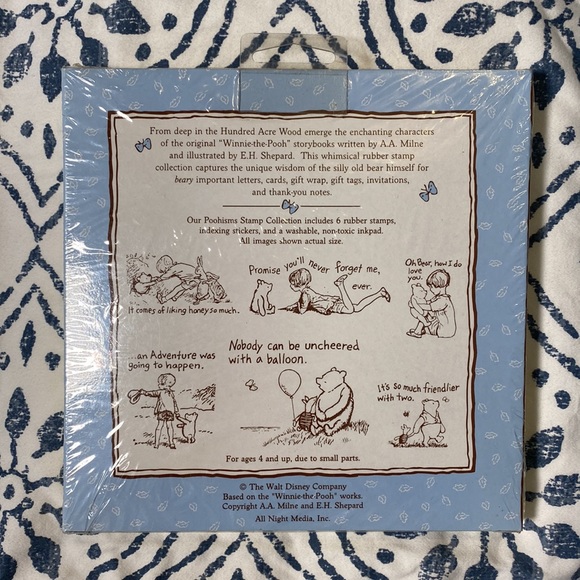NWT Classic Pooh “Poohisms” Stamp Collection Rubber Stamps and Inkpad Set - Picture 2 of 7